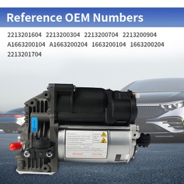 Air Suspension Compressor Pump 2213201604 for Mer cede s-B enz S350 S400 S450 S550 S600 S63 AMG Air Ride Pump for Mercedes W221 CL216 W166 X166 ML GL class 2213200704 2213200904 A1663200104
