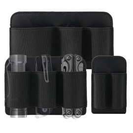 VIPERADE PL6 Elastic EDC Organiser Small Velcro Organiser Insert, Modular Elastic Loop Panel, Elastic EDC Pouch Multitools Organiser Holster, Velcro Organiser Panel (SML-3pcs)