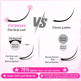 Mink Lashes Natural Look False Eyelashes Fluffy Flat Eyelashes 3D Mink Lashes Wispy Strips Lashes 7 Pairs Multipack by Focipeysa