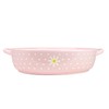 10 Strawberry Street Daisy Polka Dot Round Baker, Pink