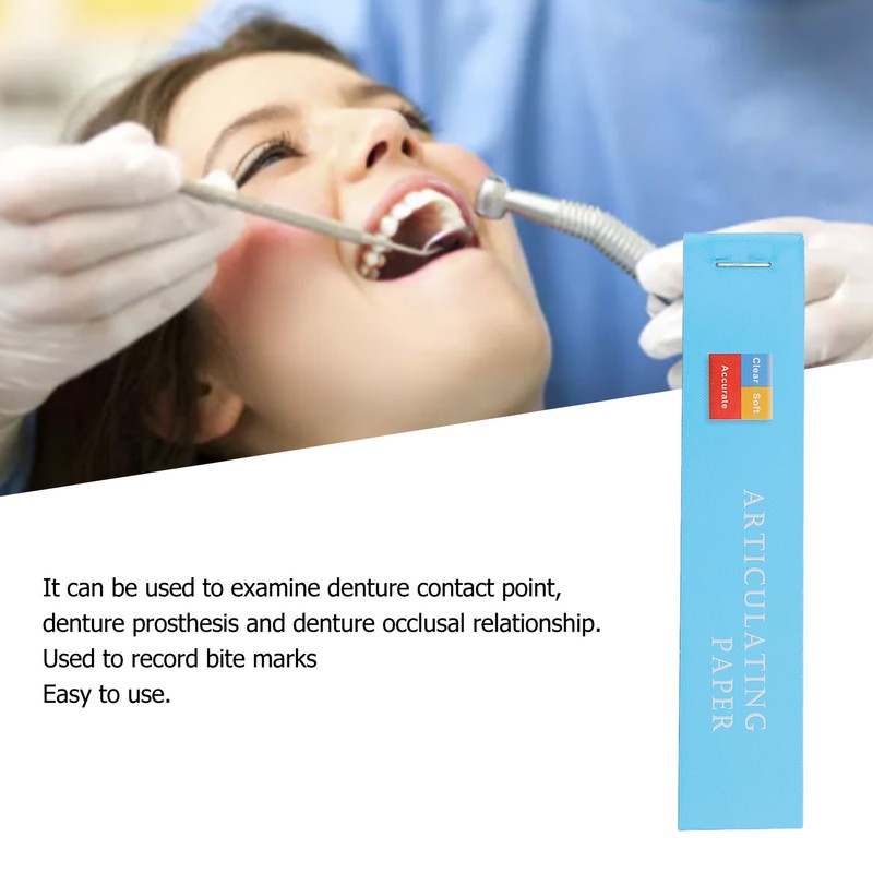 400pcs Blue Thin Dental Articulating Paper Double Side Bite Paper
