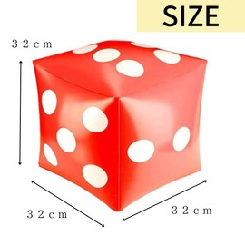 RERACO Jumbo Large Large Game Vinyl Soft Dice Set of 3 32cm Large Dice Jumbo Event Party (Set of 3 Dices)
