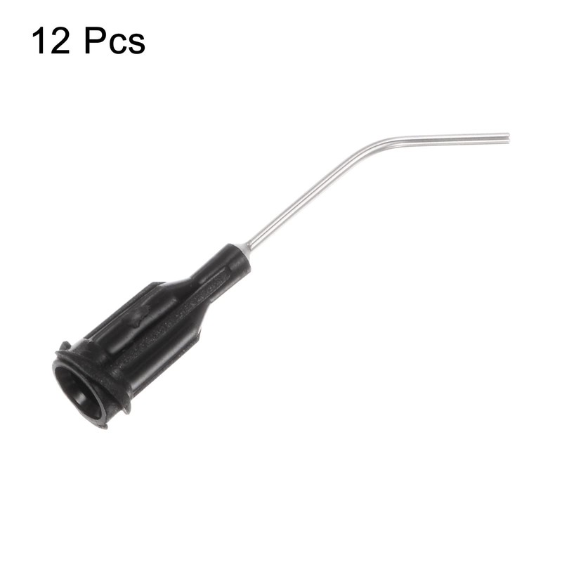 sourcing map Blunt Pointed Dosing Needles 19 Gauge 45° Curved