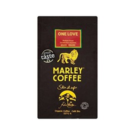 Marley Coffee Organic Medium Roast Coffee Beans - One Love 227g - Pack of 4