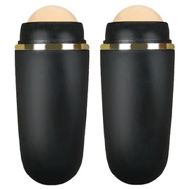 2 PCS Oil-absorbing Volcanic Face Roller Oil Control On The Go Oil Absorbing Volcanic Face Roller Facial Oil Blotting Tool Portable Reusable Instant Results Remove Excess Shine for Oily Skin