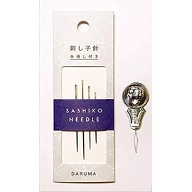 Sashiko Notions - Daruma Sashiko Needles with Needle Threader