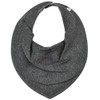 Pippi Ronne Neckerchief, Triangular Bib. - Dark grey blend