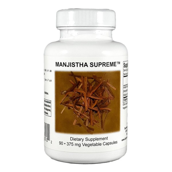 Supreme Nutrition Manjistha Supreme, 90 Indian Madder Root 375 mg Capsules