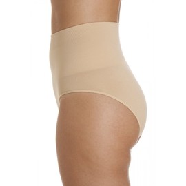 Camille Womens Ladies Beige Seamfree Shapewear Comfort Control Support Briefs L