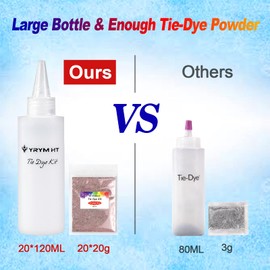 Large Tie Dye Kit for Kids and Adults - 239 Pack Permanent Tie Dye Kits for Clothing Craft Fabric Textile Party Group Handmade Project (Dye up to 60 Medium Adults T-Shirts!)