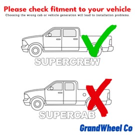 Window Deflectors Smoke Tinted Tape-On Side Window Vent Visor Deflectors Rain Guards Compatible with Ford Ranger 2024-2026 SuperCrew - 4pcs. GW0801