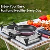 Hot Plate, Techwood Double Burner for Cooking, 1800W Countertop Electric
