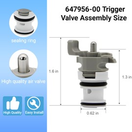 647956-00 Trigger Valve Assembly for Dewalt Porter Cable D51822 D51844 N566148 64795600 64762000 FN250C DA250C 647620-00 641011-00 Nailer