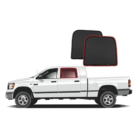 Genuine SNAPSHADES Car Rear Window Shades for Dodge RAM Classic (DS; 2008-Present) | RAM HD 2500/3500/4500/5500 Quad Cab 4th Gen (DJ; 2008-2019)