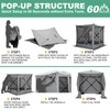 COBIZI 6x6 Pop up Gazebo Tent, Ez up Waterproof Screen