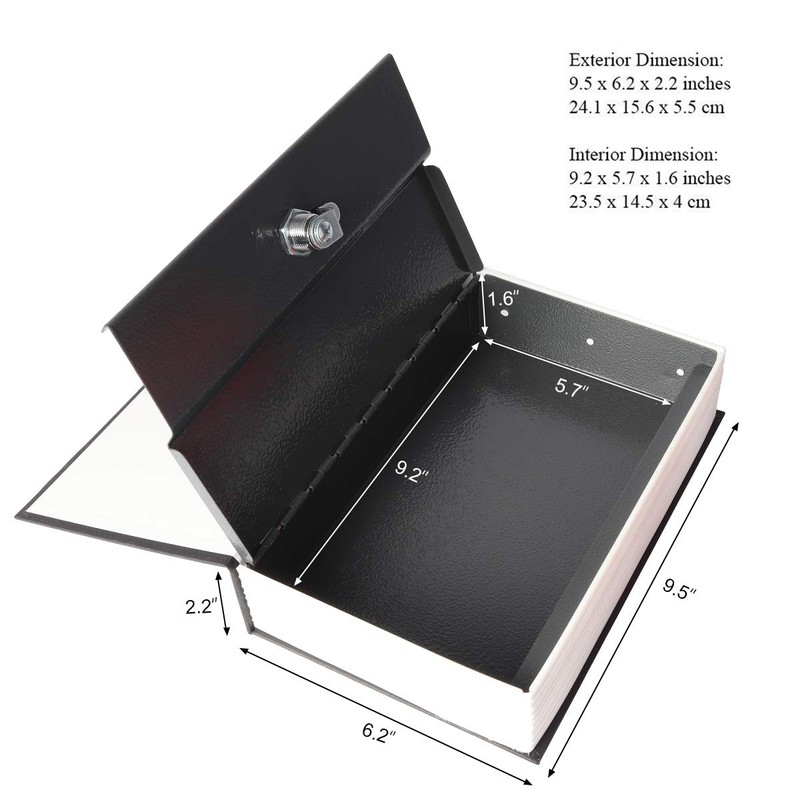 Book Safe with Key Lock – Jssmst Home Dictionary Diversion