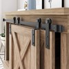 FREDBECK 4 FT Mini Cabinet Bypass Barn Door Hardware Kit