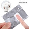 500Pcs Foil Nail Wraps, Gel Remover Wraps with Lint-Free Cotton