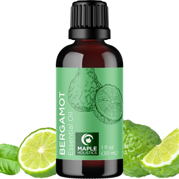 Maple Holistics Bergamot Essential Oil for Diffuser Aromatherapy - 100%