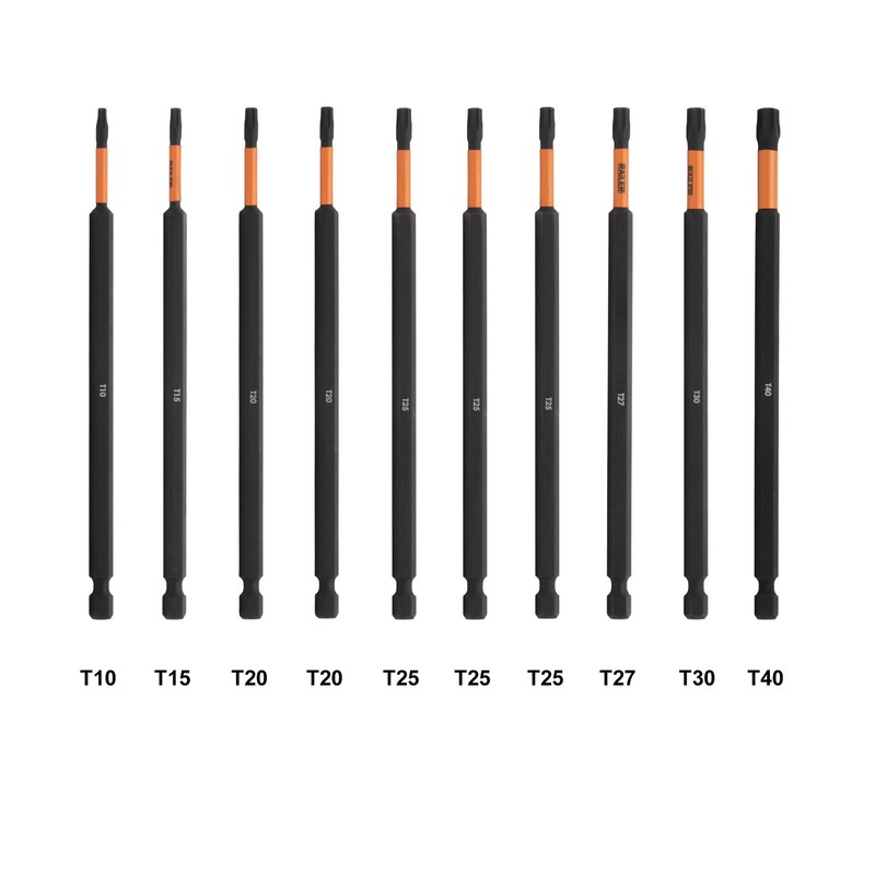 Railer Torx Bit Set - Premium S2 Steel 6 Inch