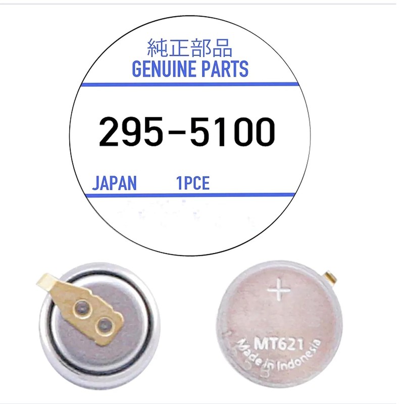 JUYUXIVM 𝗡𝗲𝘄 295-5100 Battery,Compatible with Panasonic Citizen Eco-Drive 295-51 MT621
