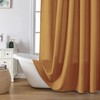 OVZME Zora Solid Gold Shower Curtain for Bathroom, Fabric Shower