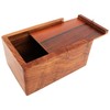 Indian Glance Wooden Urn Box - Cremation Urn for Human