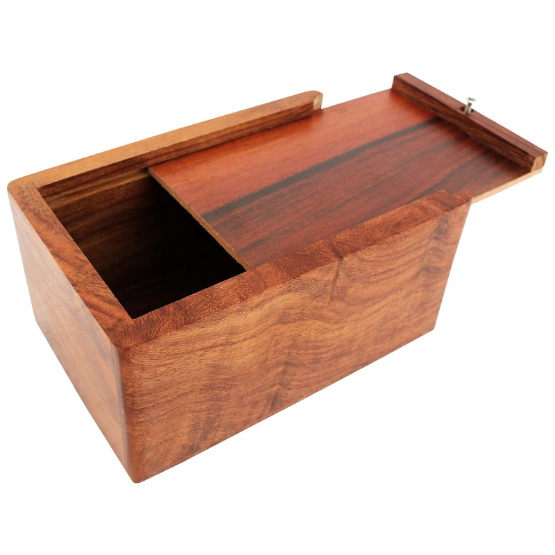 Indian Glance Wooden Urn Box - Cremation Urn for Human