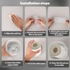 Toilet Paper Holder, Self-Adhesive Toilet Tissue Roll Cover Stand Guard