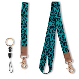 PAKASEBOXES Wrist Lanyard Strap for Keys, Neck Lanyard for ID Badge, Wristlet Keychain with Key Ring for Teacher, Women, Men