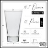 Vikko Drinking Glasses, 10.7 Ounce Drinking Glasses, Pack of 12