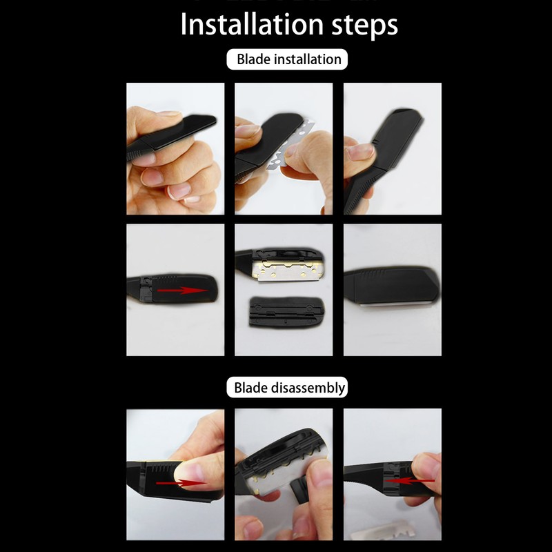 Professional Foldable Straight Edge Razor Barber Men's Shaving Razor Plating