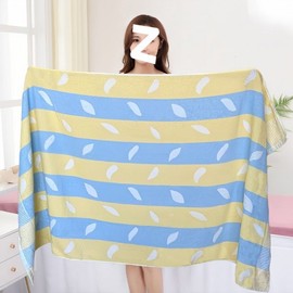 Extra Large Thin Cotton Beach Bath Towel for Adults - Soft, Absorbent, Quick-Drying for Summer Home Use Men's Single Bath Towel - Pink + 140x70cm 4ea