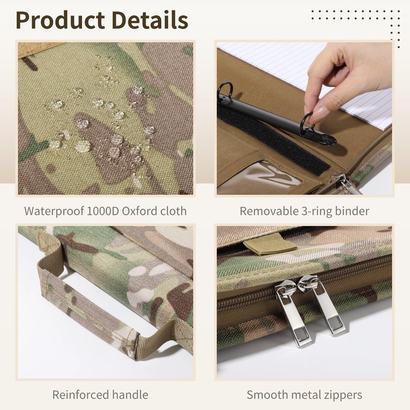 Tactical OCP Modular Binder System - Large Letter Size Combat