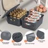 Nihenok 6 Pack Plastic Weave Storage Organizer Baskets with Lid,