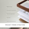 12x16 Collage Picture Frame, 6 Photos Display, Walnut Wood