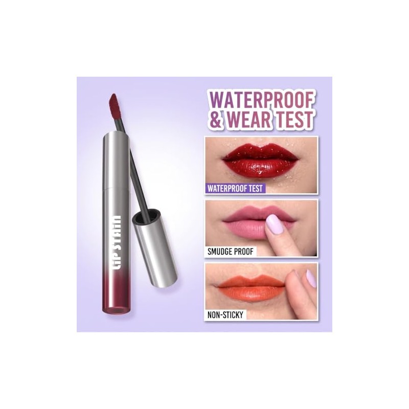 Combo de tinte labial y delineador de labios, tinte labial