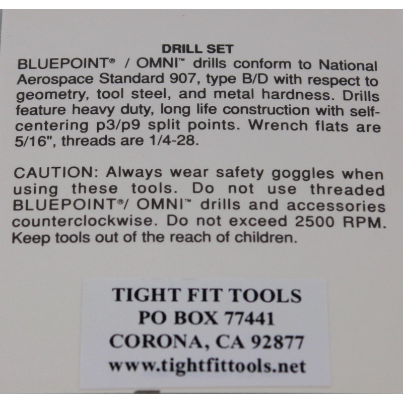 Drill Bits Short Length Threaded Shank, Short Series Drill Bit