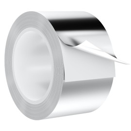 AIYUNNI Aluminum Foil Tape Heavy Duty 2 Inch x 22 Yards（3.9 mil）, High Temp Waterproof HVAC Tape, Silver Insulation Adhesive for Ductwork, Sealing, Dryer Vent, Furnace, AC, Pipe Repair