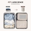 4 Set Lightweight Compression Packing Cubes Travel Organizer for Carry-On