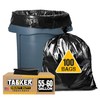 Tasker 55-60 Gallon Trash Bags Heavy Duty, (Value Pack 100 Bags w/Ties) Large Black Outdoor Trash Bags, Extra Large Trash Can Liners, 60 Gal, 55 Gal, 50 Gallon Trash Can Liner Capacity | Tasker