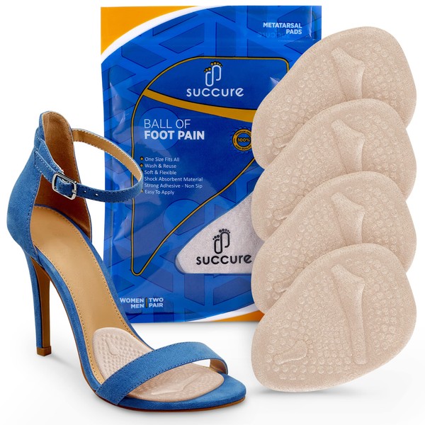 Succure Metatarsal Pads for Women & Men - Premium Ball