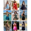 AI'MAGE Tummy Control Swimsuits for Women One Piece Swimdress 2025