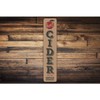 Hot Cider Served Inside Sign - 6 x 24