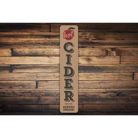 Hot Cider Served Inside Sign - 6 x 24