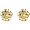 14K Yellow Gold Floral-Inspired Earring Jackets Floral-Inspired Earring Jackets