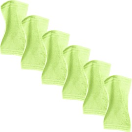 Erwin Müller Heidelberg Guest Towels, Pack of 6, 100% Cotton, Light Green, Size 30 x 50 cm, Soft Quality, Absorbent and Durable, Practical Thanks to Loop