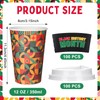 Jingmore 100 Sets Black History Month Disposable Coffee Cups with