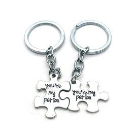 ZAHSY Couples Keychains for Boyfriend and Girlfriend Anniversary Birthday Gifts for Husband Wife BFF Best Friend Christmas Gifts You're My Person Keychain Gifts for Fiance GF
