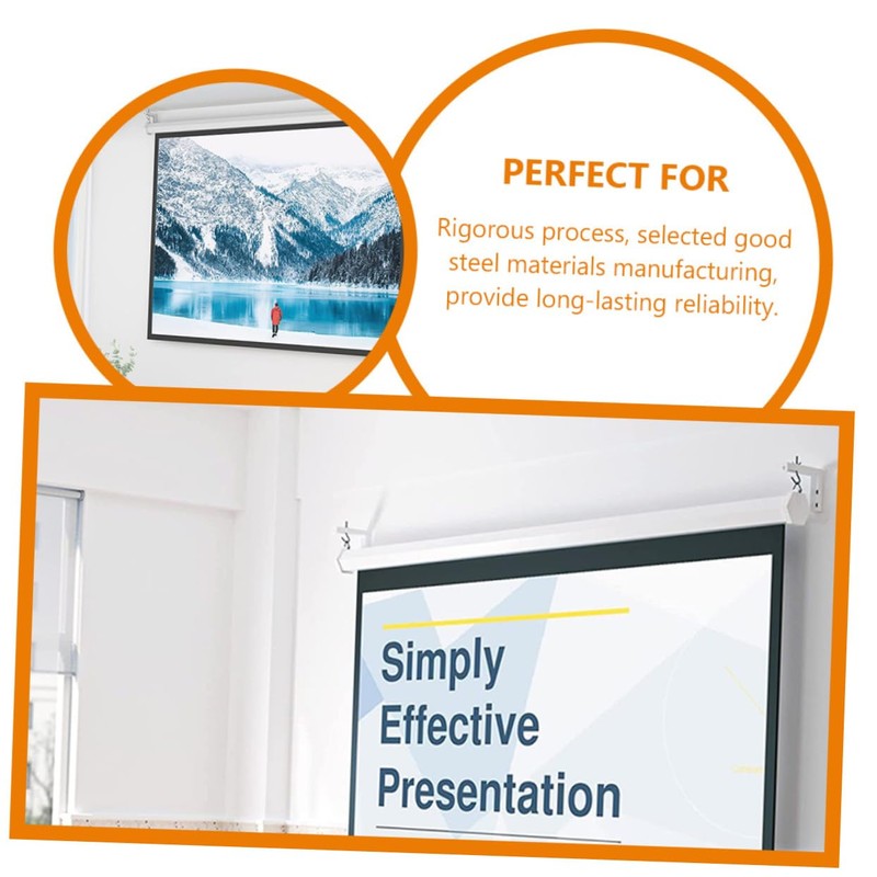 Ciieeo 1set Household Projector Screen Hook Bracket Adjustable Wall Mount